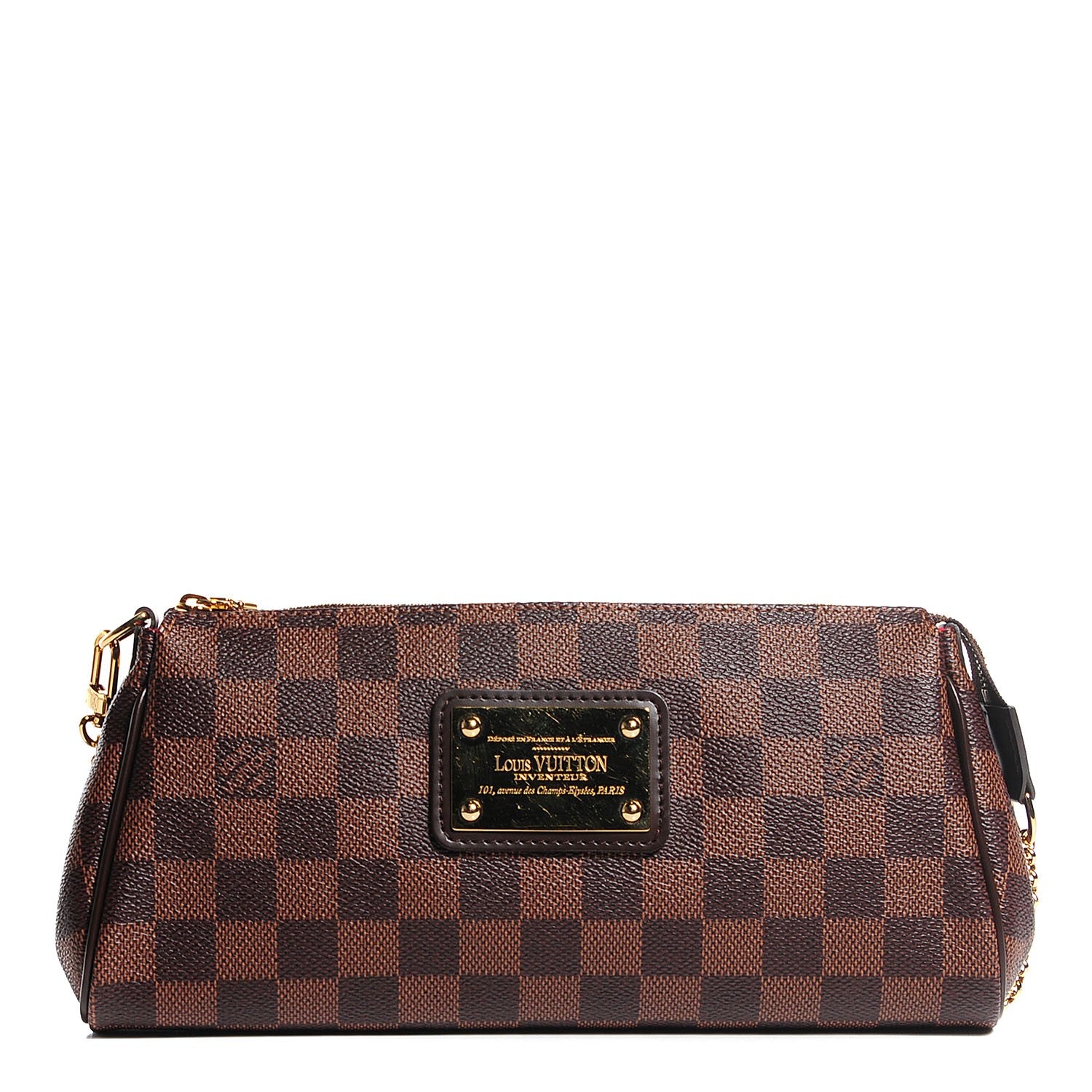 Louis Vuitton Damier Ebene Eva Clutch 1 of 8