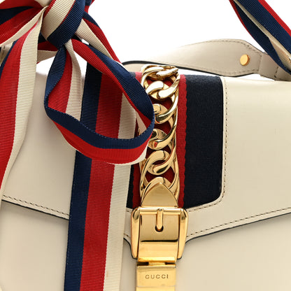 Gucci Calfskin Small Sylvie Shoulder Bag Off White 8 of 13
