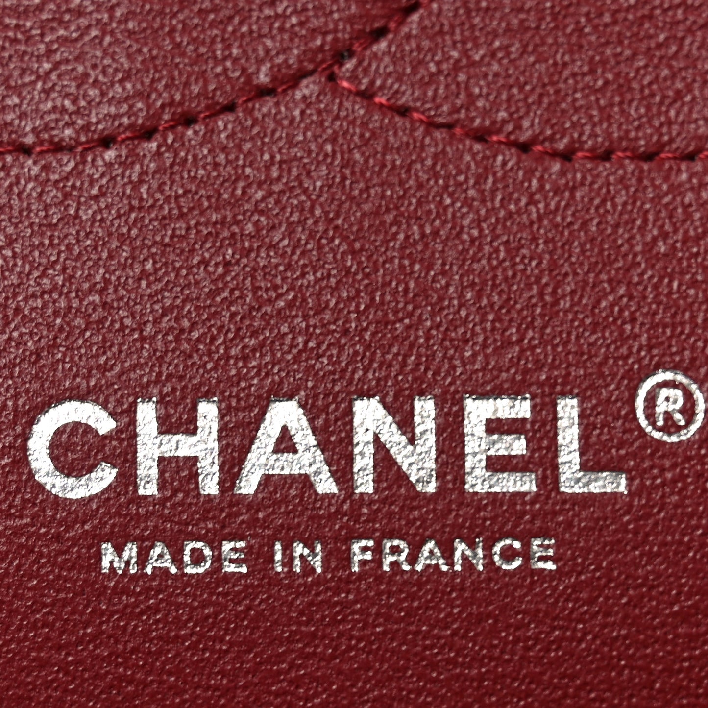 Caviar Quilted Jumbo Double Flap Burgundy