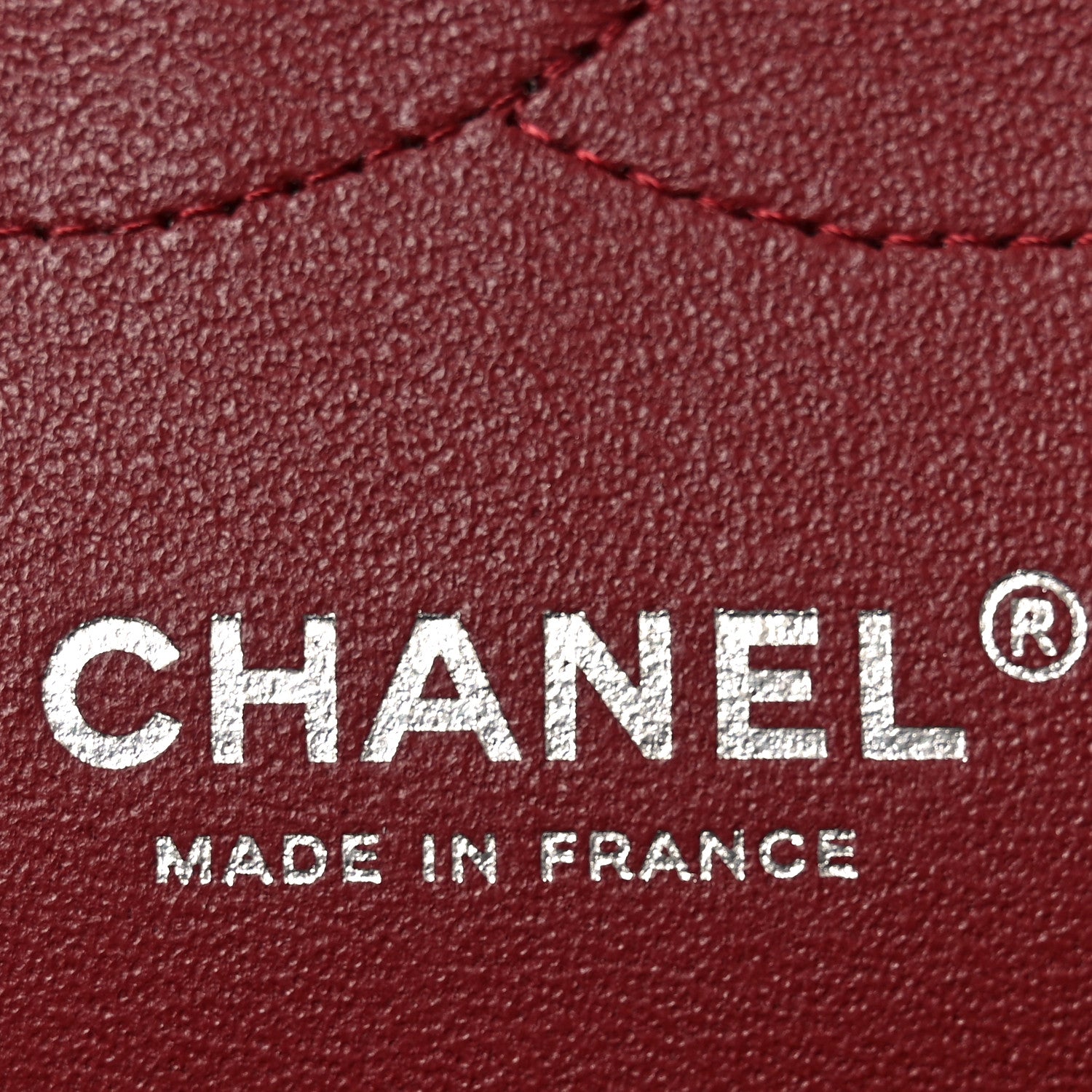 Chanel Caviar Quilted Jumbo Double Flap Burgundy 5 of 10