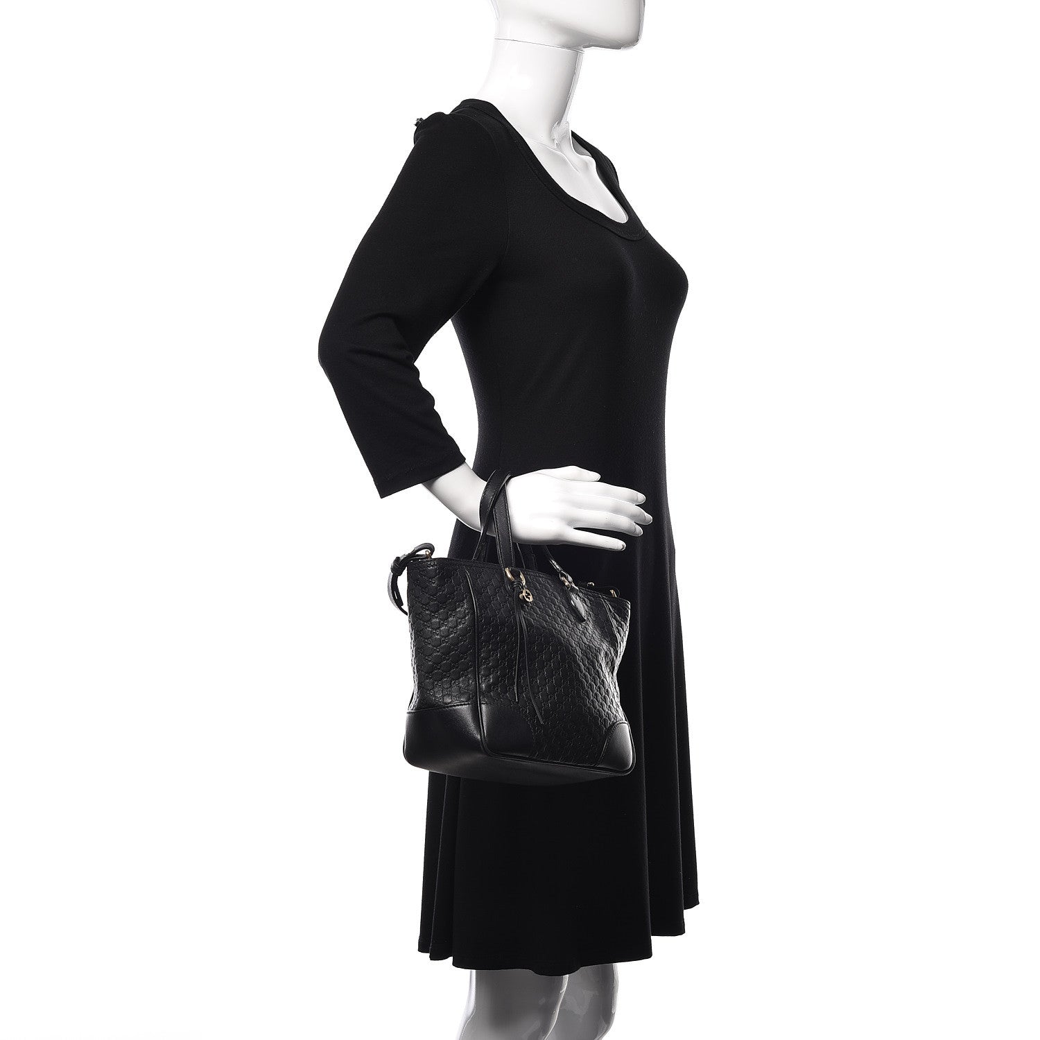 Gucci Microguccissima Small Bree Tote Black 2 of 10