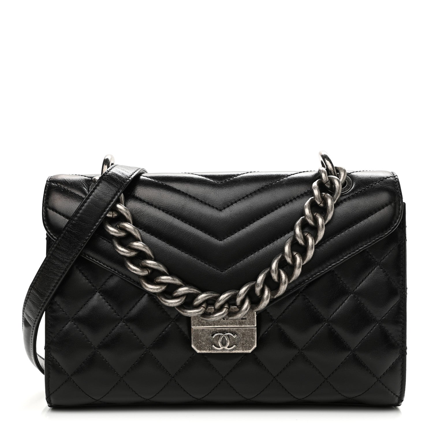 Chanel Calfskin Quilted Medium Mad About Quilting Flap Black 1 of 10