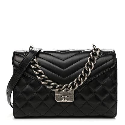 Chanel Calfskin Quilted Medium Mad About Quilting Flap Black 1 of 10