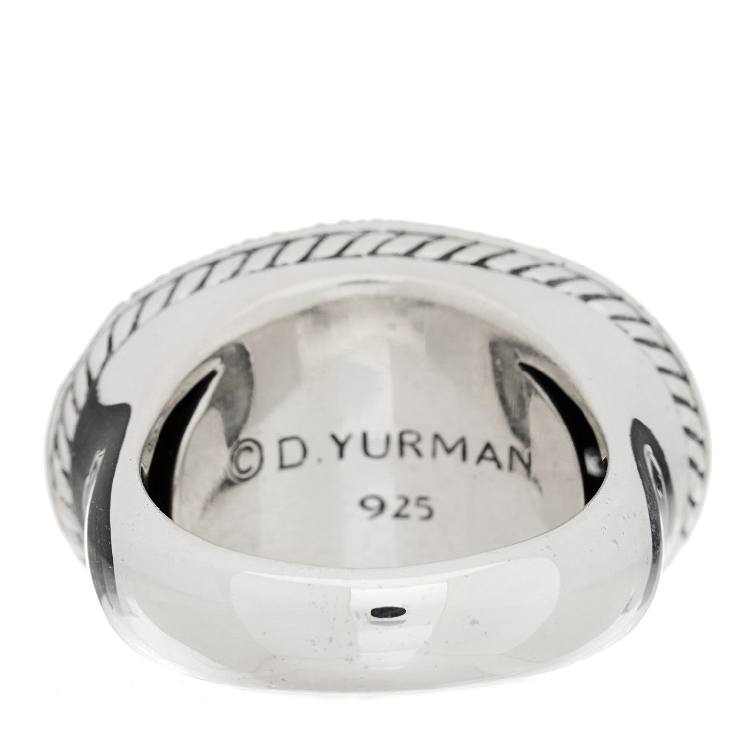David Yurman Sterling Silver Diamond Small Starlight Ring 51 5.75 2 of 3
