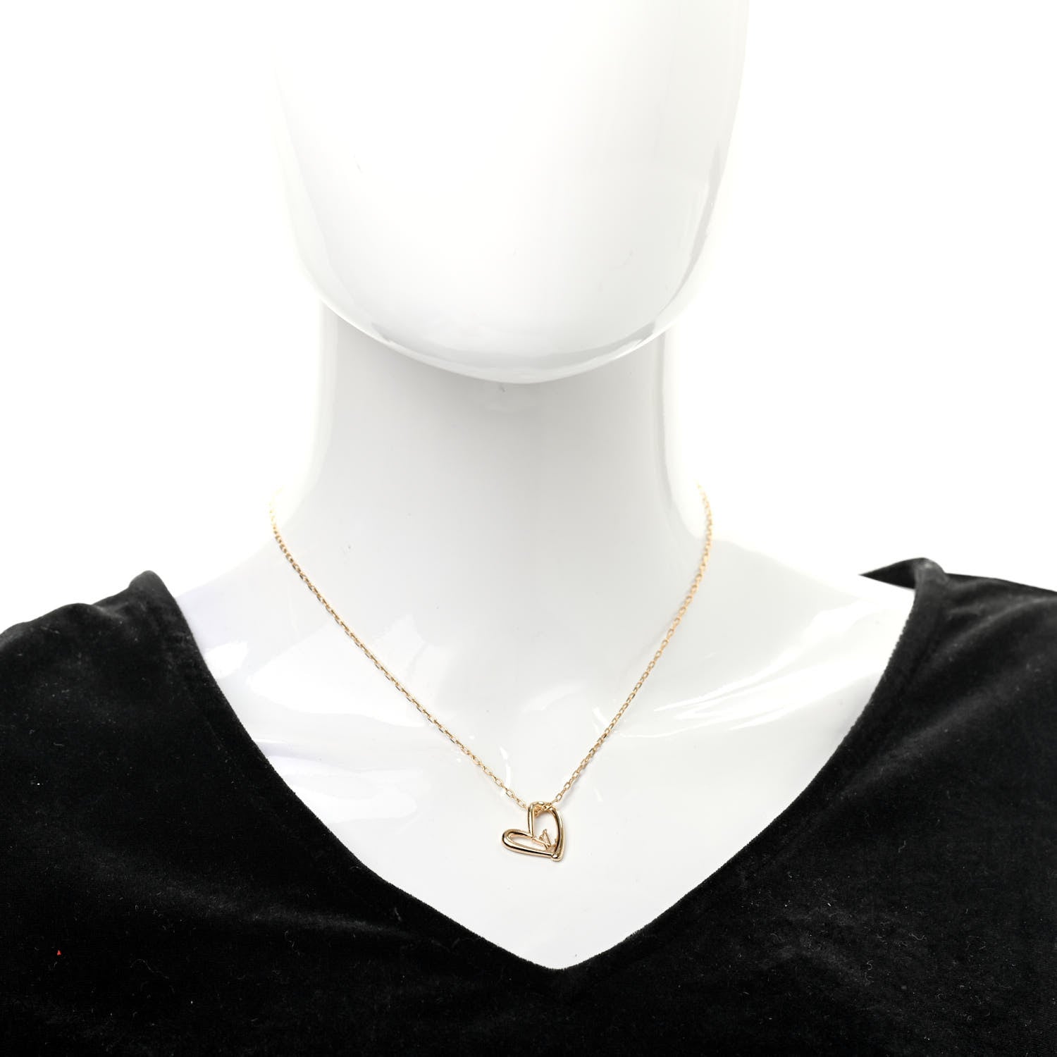 Louis Vuitton Metal Fall In Love Necklace 2 of 7