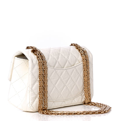 Chanel Aged Calfskin Quilted 2.55 Reissue Mini Flap White 3 of 8