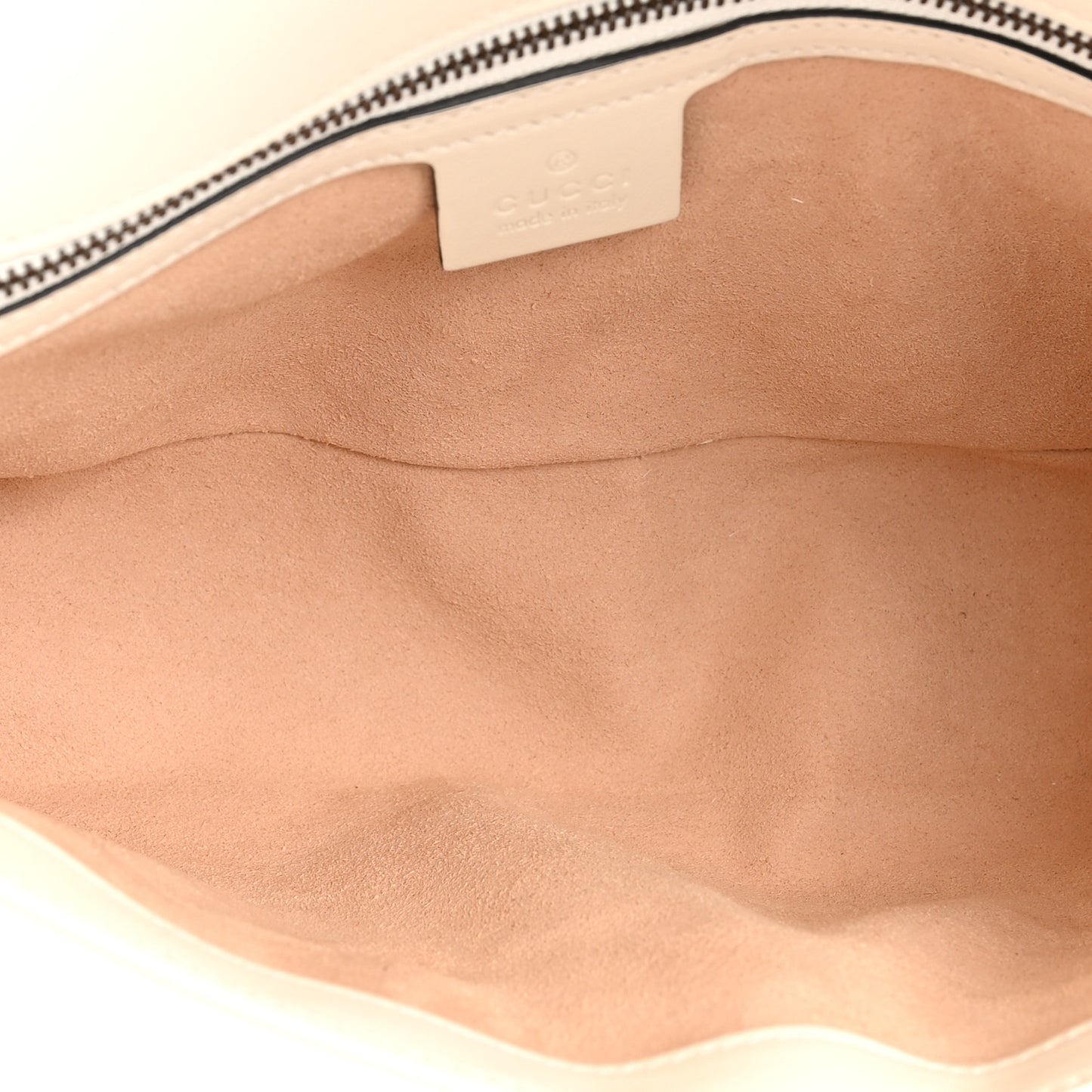 Calfskin Matelasse Small GG Marmont Shoulder Bag White
