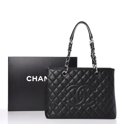 Chanel Caviar Quilted Grand Shopping Tote GST Black 7 of 7
