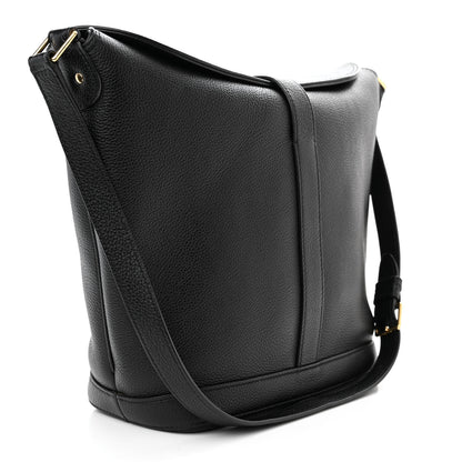 Celine Soft Grained Calfskin Medium Bucket Bag Black 3 of 12