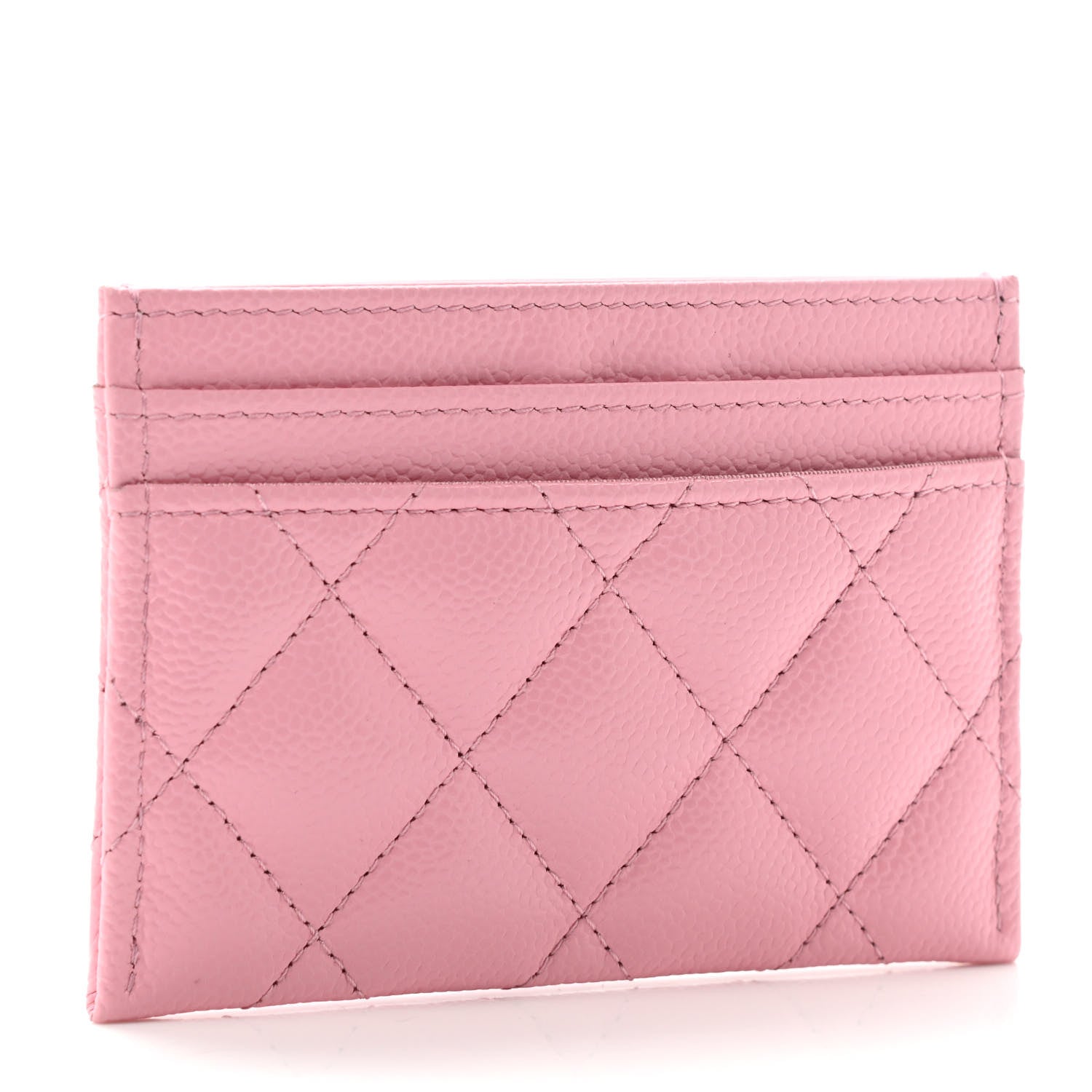 Chanel Caviar Quilted Multi Chain CC Card Holder Pink 3 of 8