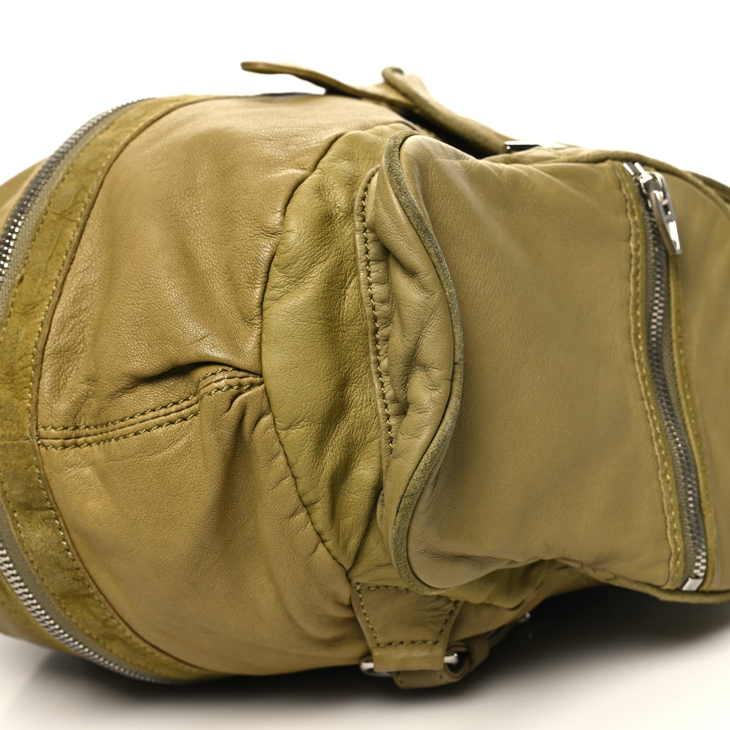 Alexander Wang Lambskin Mini Marti Backpack Green Silver Hardware 9 of 10