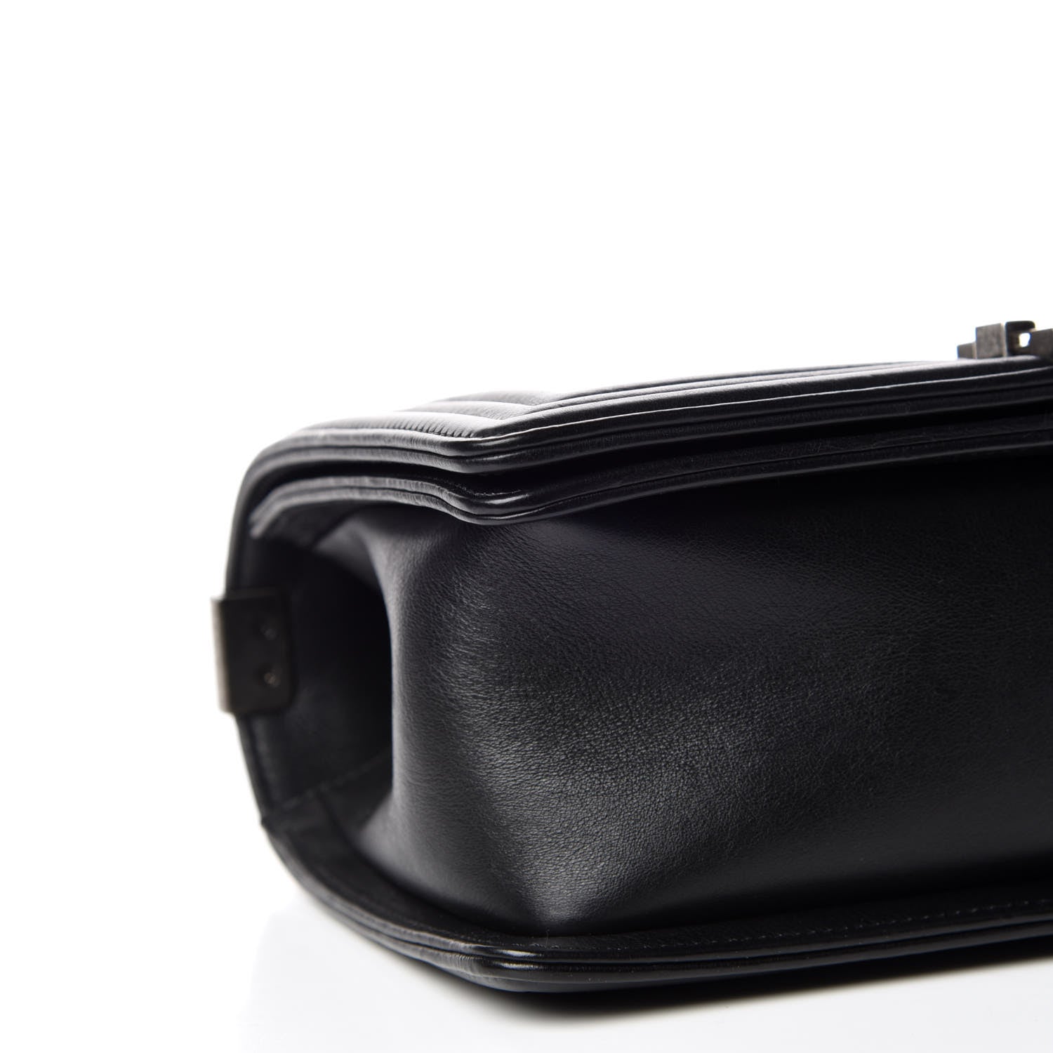 Chanel Calfskin Double Stitch Medium Boy Flap Black 5 of 9