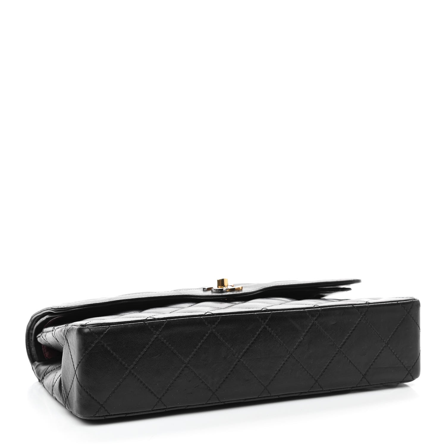 Chanel Lambskin Quilted Medium Double Flap Bag Black 3 of 9