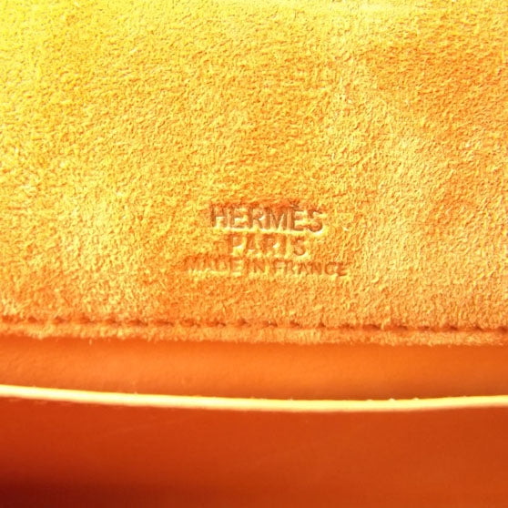 Hermes Suede Mini KELLY Clutch Tangerine Orange 5 of 8