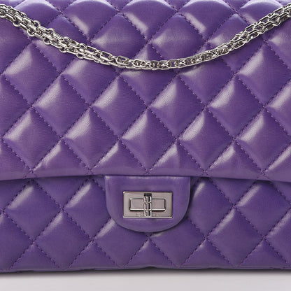 Chanel Lambskin Quilted 2.55 Reissue 226 Flap Purple 8 of 11