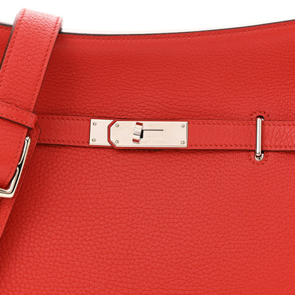 Hermes Taurillon Clemence Jypsiere 28 Rouge Tomate 8 of 13