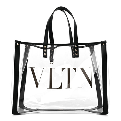 Valentino Garavani Plexy VLTN Shopping Bag Transparent 2 of 11
