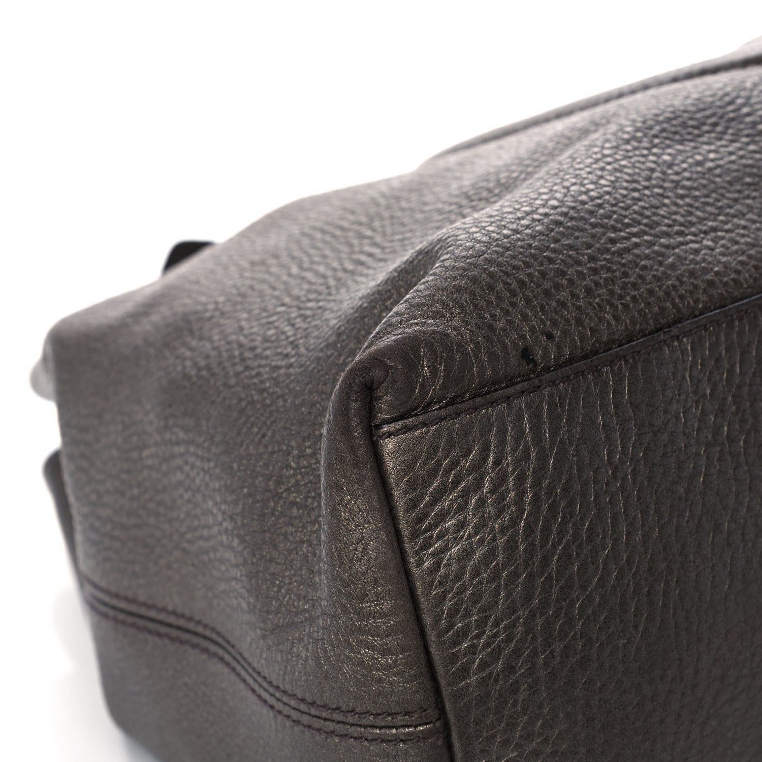 Gucci Metallic Pebbled Calfskin Medium Soho Chain Shoulder Bag Sasso 10 of 15
