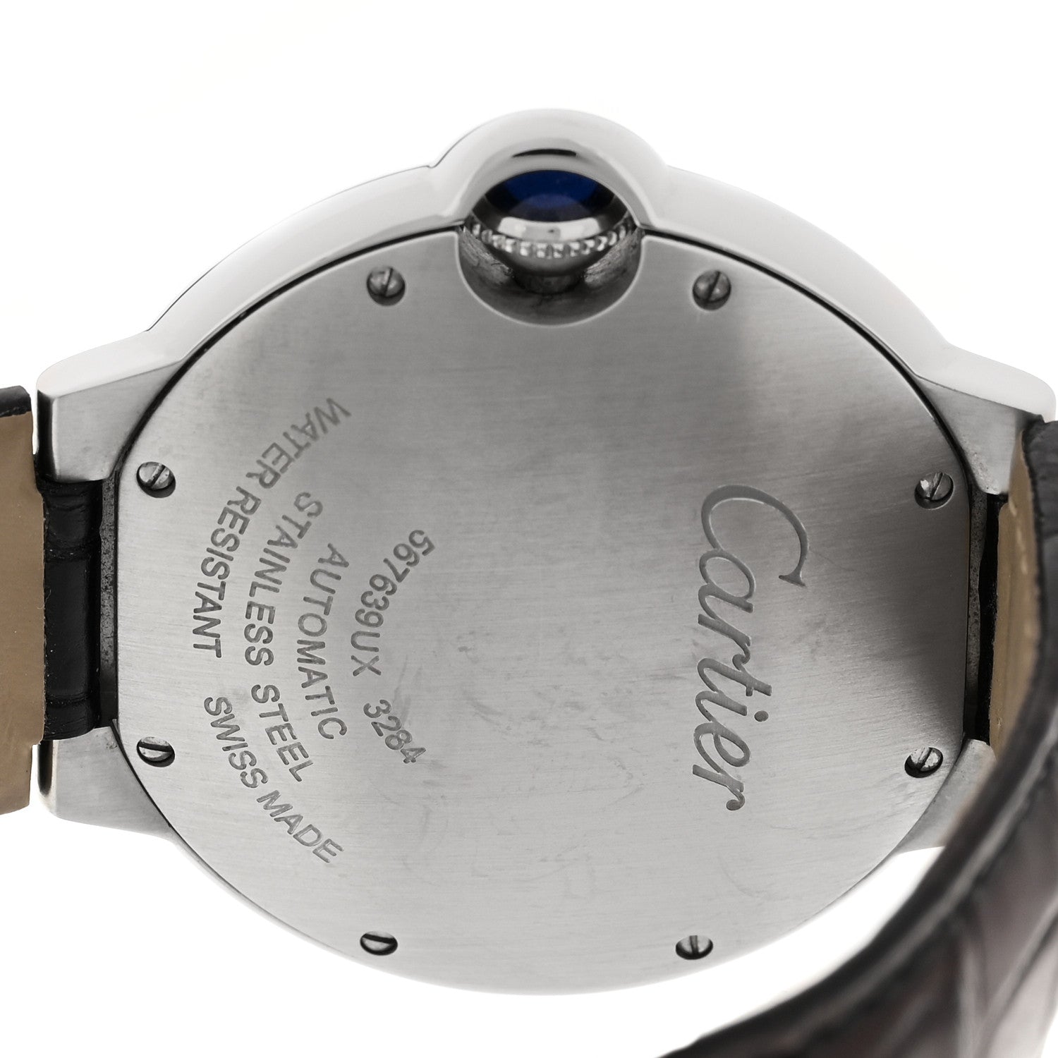 Cartier Stainless Steel Alligator 36mm Ballon Bleu De Cartier Automatic Watch Brown 4 of 6