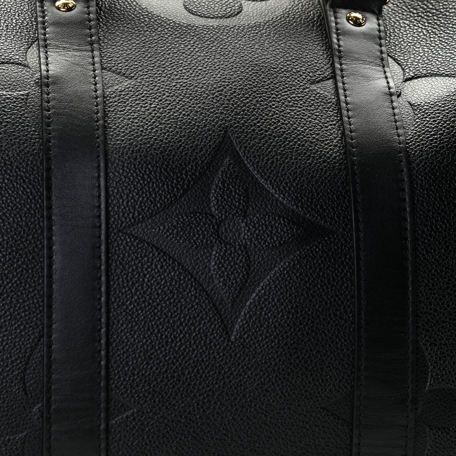 Louis Vuitton Empreinte Monogram Giant Keepall Bandouliere 45 Black 10 of 11