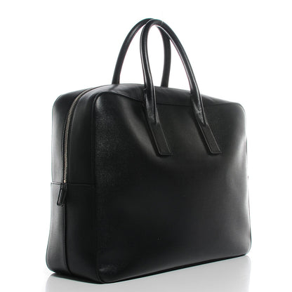 Saint Laurent Grain de Poudre Classic Museum Large Briefcase Black 3 of 9