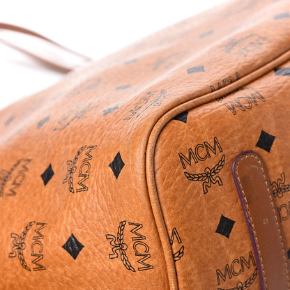 MCM Visetos Large Liz Reversible Shopper Tote Cognac 16 of 23