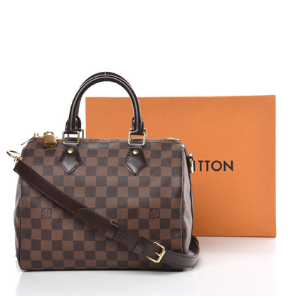 Louis Vuitton Damier Ebene Speedy Bandouliere 25 17 of 17