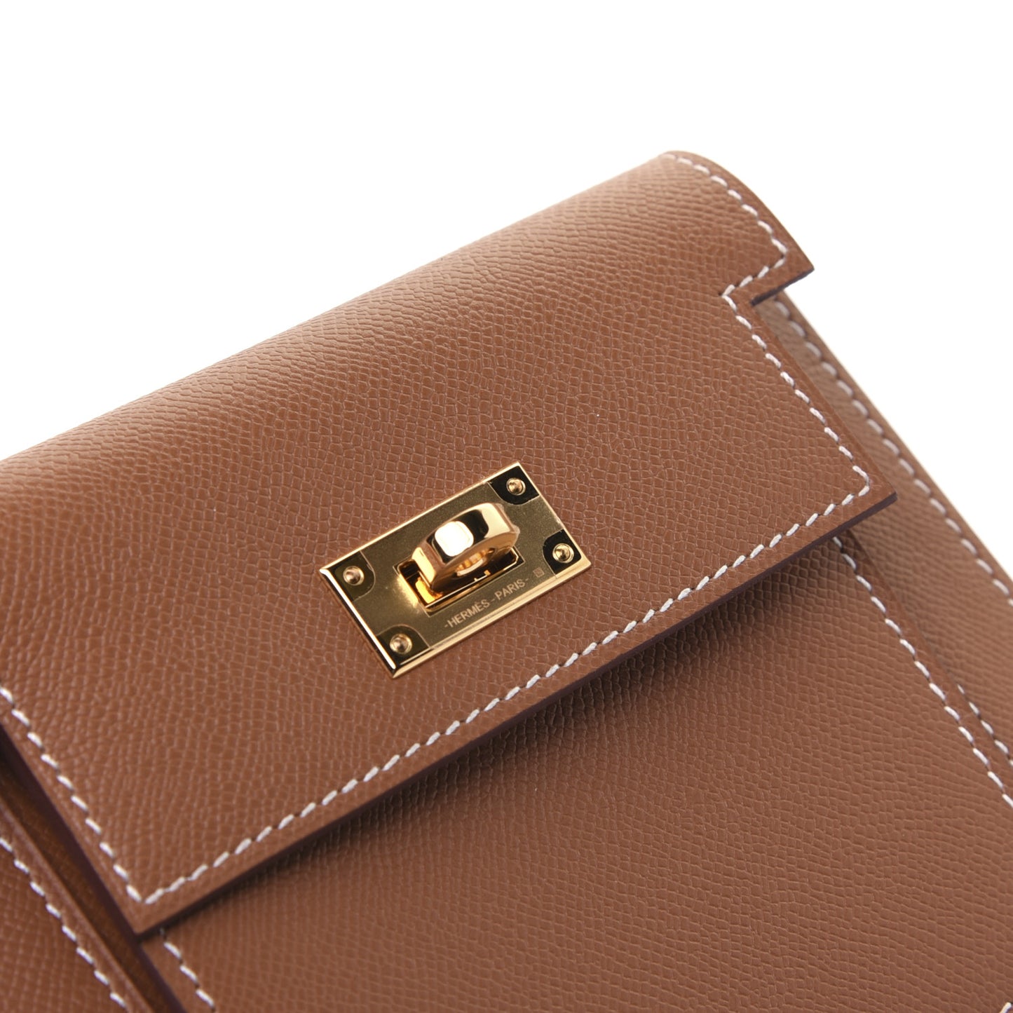Epsom Kelly Pocket Compact Wallet Gold