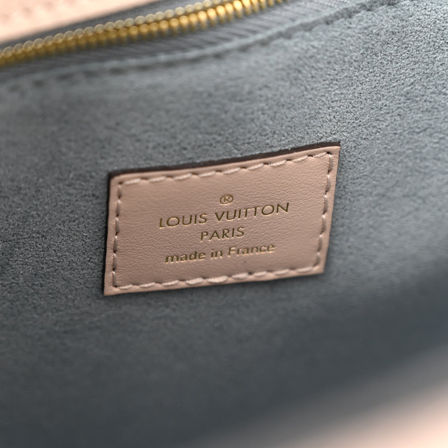 Louis Vuitton Calfskin Monogram On My Side MM Greige 6 of 10