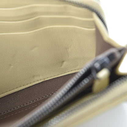 Bottega Veneta Nappa Intrecciato Half Zip Around Wallet Paille 11 of 11