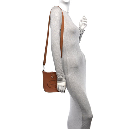 Hermes Taurillon Clemence Evelyne TPM Gold 2 of 11