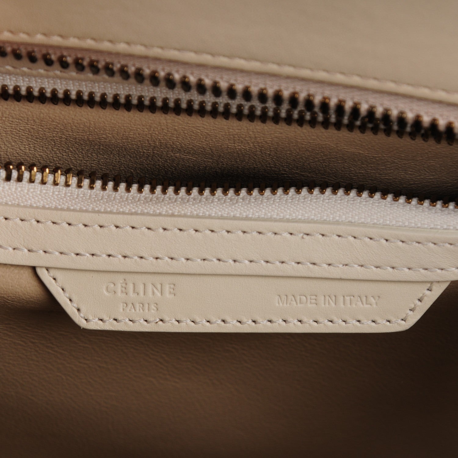 Celine Shiny Smooth Calfskin Micro Tri-Color Luggage Natural 7 of 8