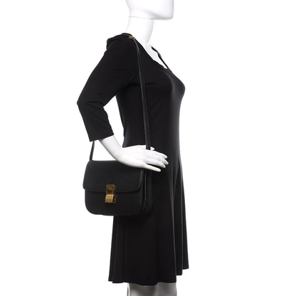Celine Goatskin Medium Classic Box Flap Bag Black 2 of 16