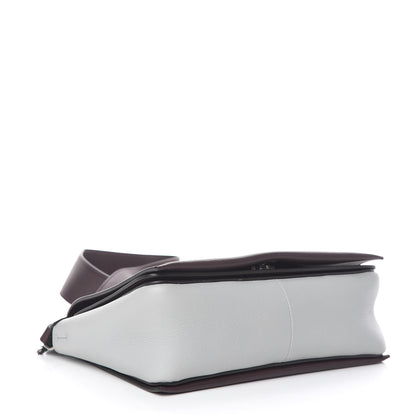 Celine Shiny Smooth Calfskin Medium Frame Shoulder Bag Burgundy Pearl Blue 4 of 14
