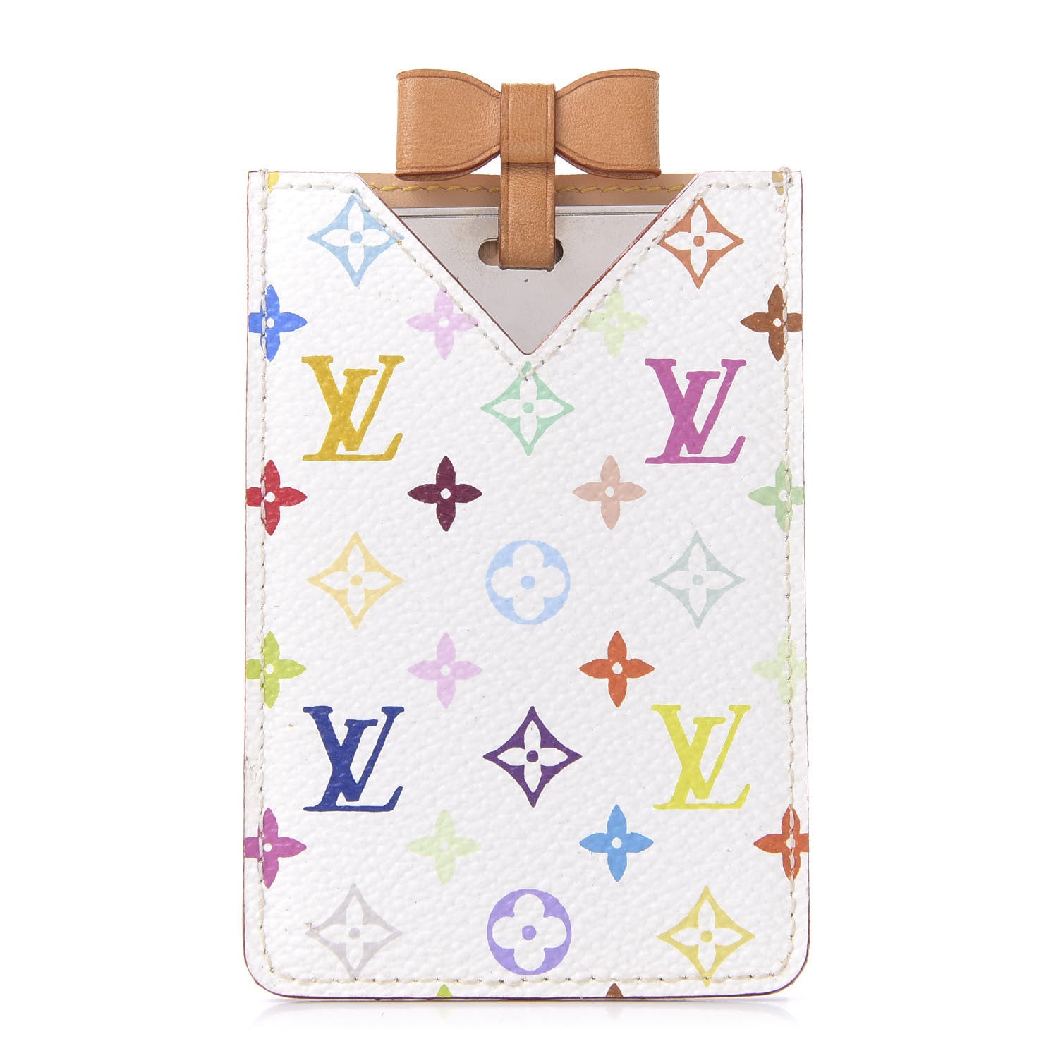 Louis Vuitton Monogram Multicolor Mirror and Case Pouch White 1 of 6