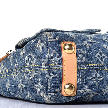 Louis Vuitton Monogram Denim Baggy PM Blue 7 of 10