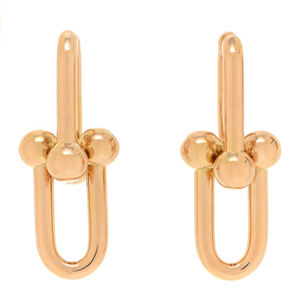 Tiffany 18K Yellow Gold Extra Large HardWear Link Earrings 1 of 5