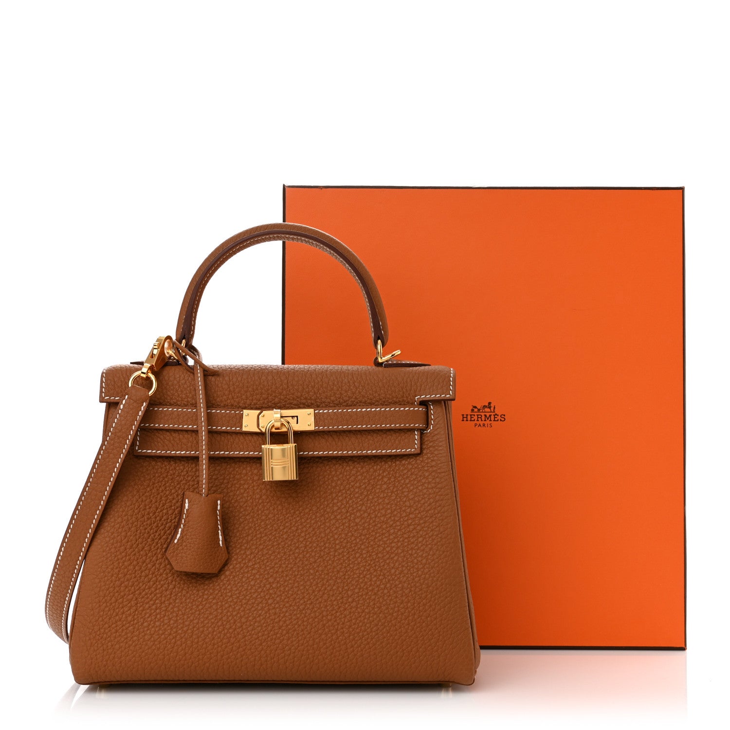 Hermes Togo Kelly Retourne 25 Gold 10 of 10