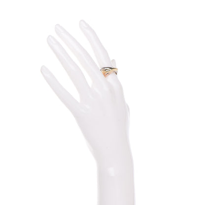Cartier 18K Pink Yellow White Gold Classic Trinity Ring 52 6 2 of 5