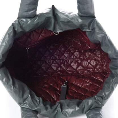 Chanel Nylon Quilted Medium Coco Cocoon Reversible Tote Grey 8 of 15