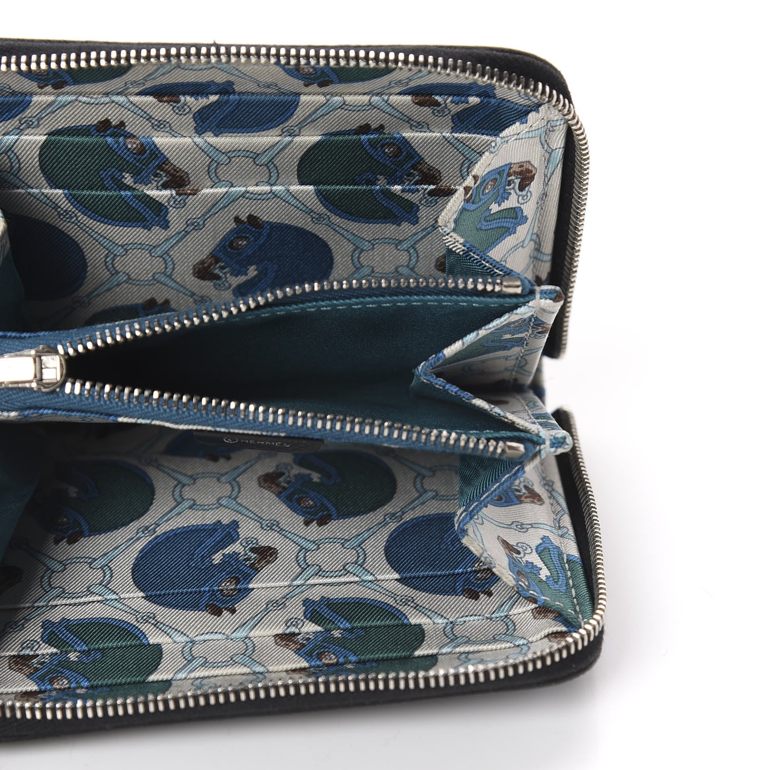 Hermes Epsom Silk'in Compact Wallet Black 4 of 7