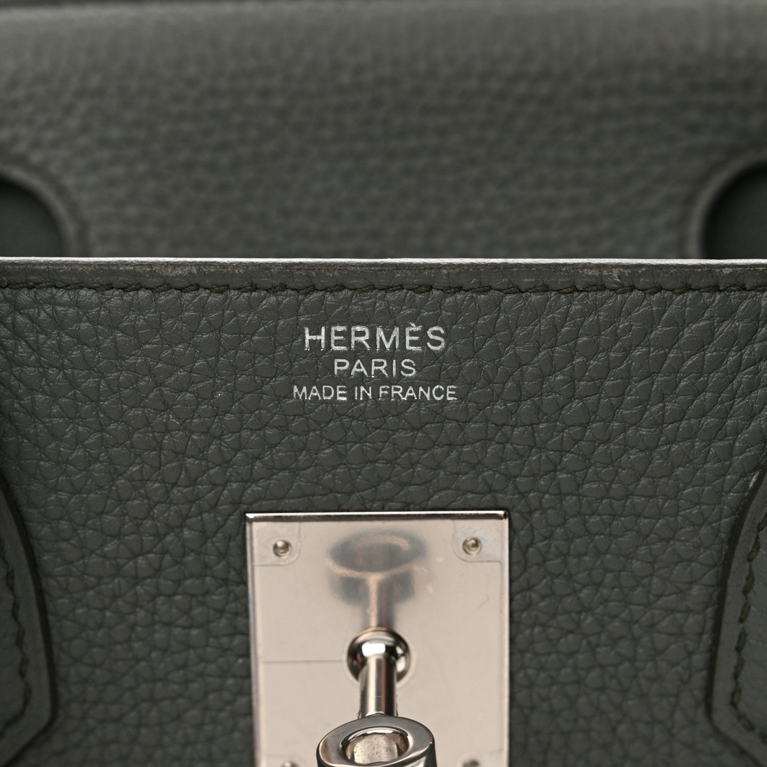 Hermes Togo Birkin 30 Vert Amande 6 of 19