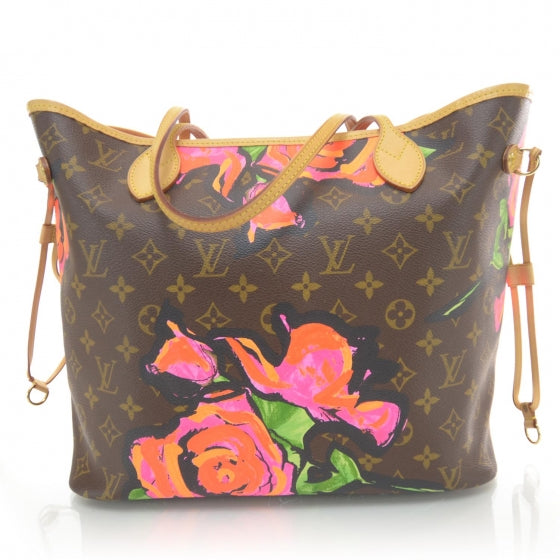 Louis Vuitton Monogram Roses Neverfull MM 3 of 7