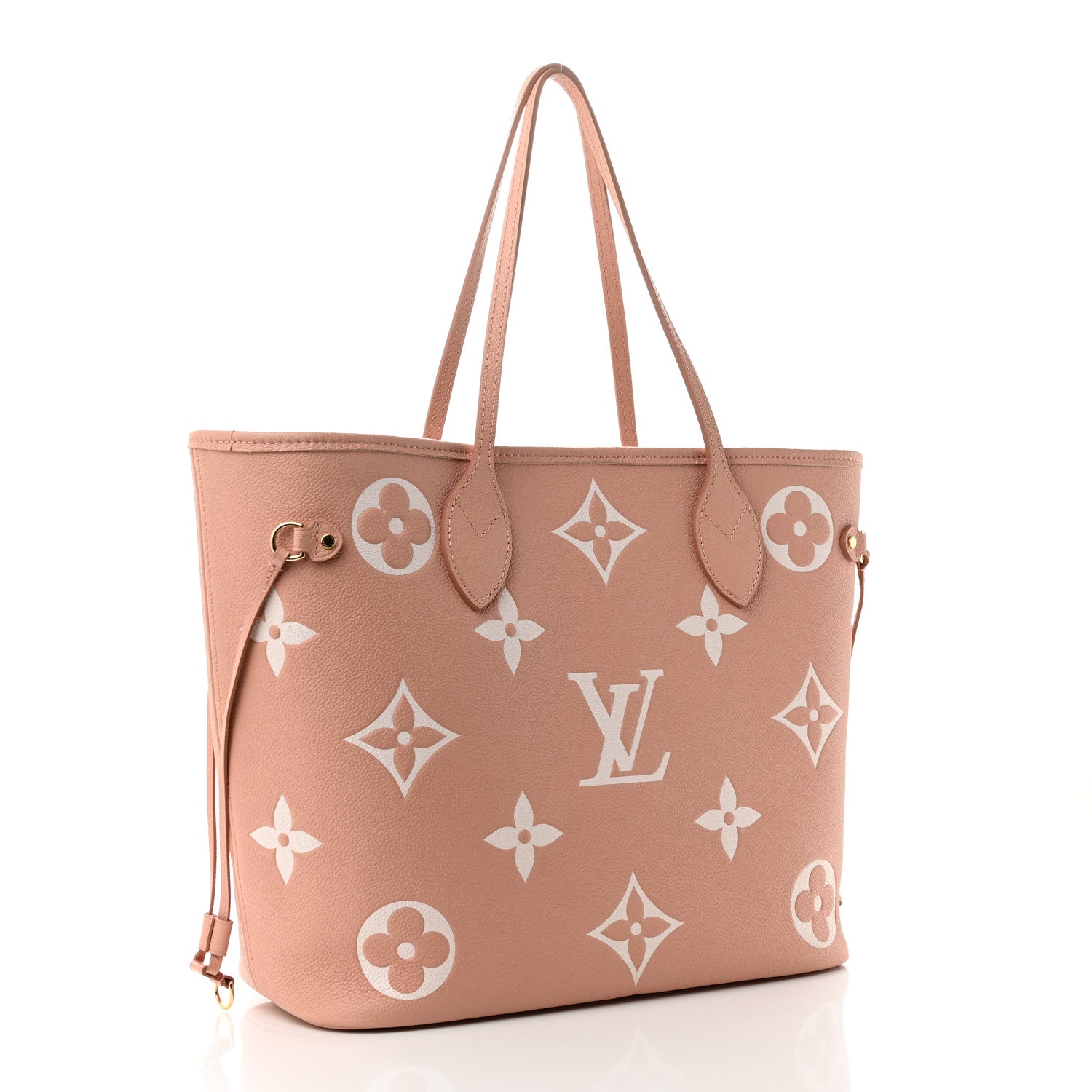 Louis Vuitton Empreinte Monogram Giant Neverfull MM Trianon Pink Cream 5 of 11