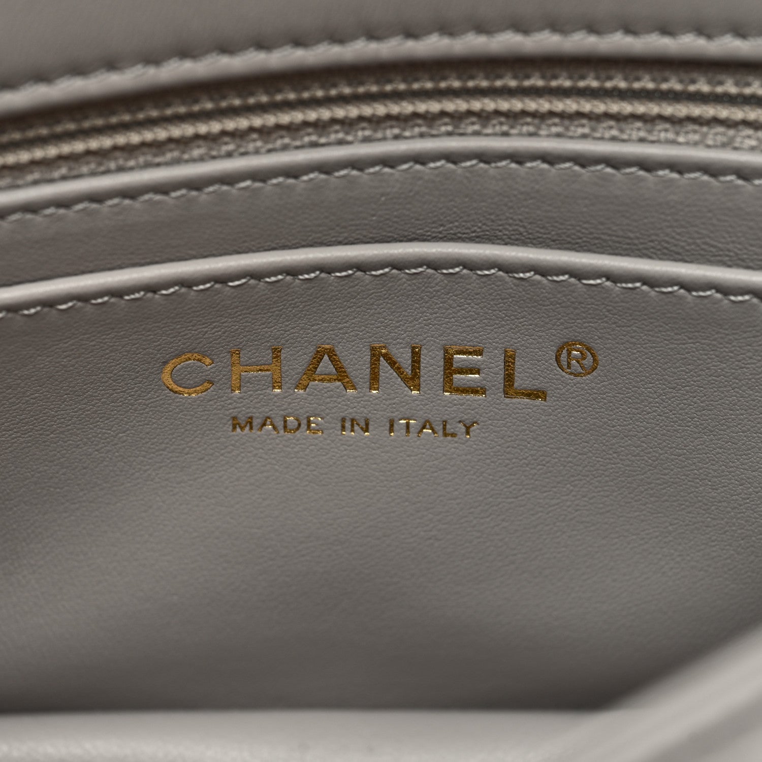 Chanel Lambskin Quilted Mini Rectangular Pearl Crush Flap Grey 6 of 9