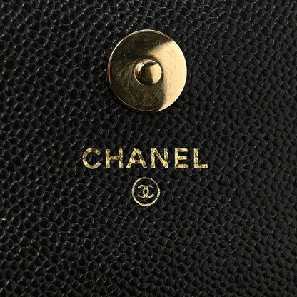 Chanel Caviar Quilted Business Affinity Clutch With Chain Black 6 of 13