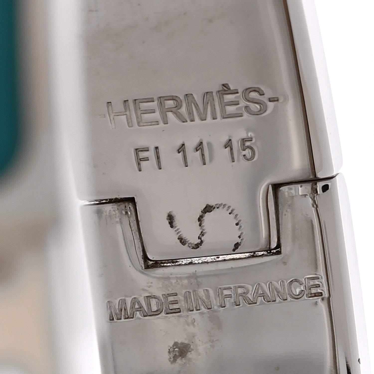 Hermes Enamel Narrow Clic Clac H Bracelet PM Vert Bleuete White 4 of 5