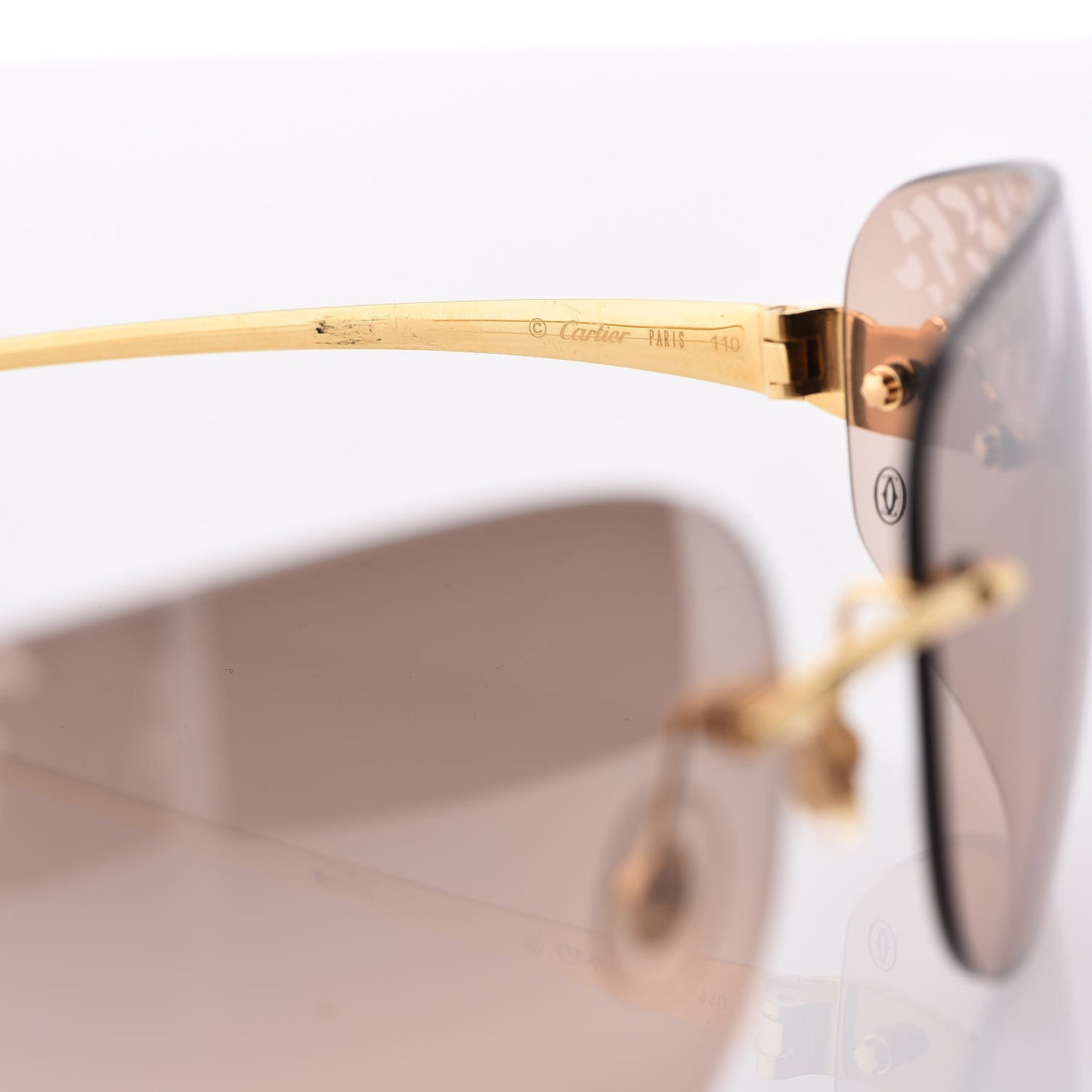 Panthere De Shield Sunglasses Gold