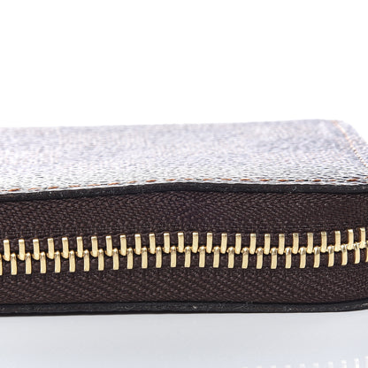 Louis Vuitton Damier Ebene Clemence Wallet Rose Ballerine 8 of 9