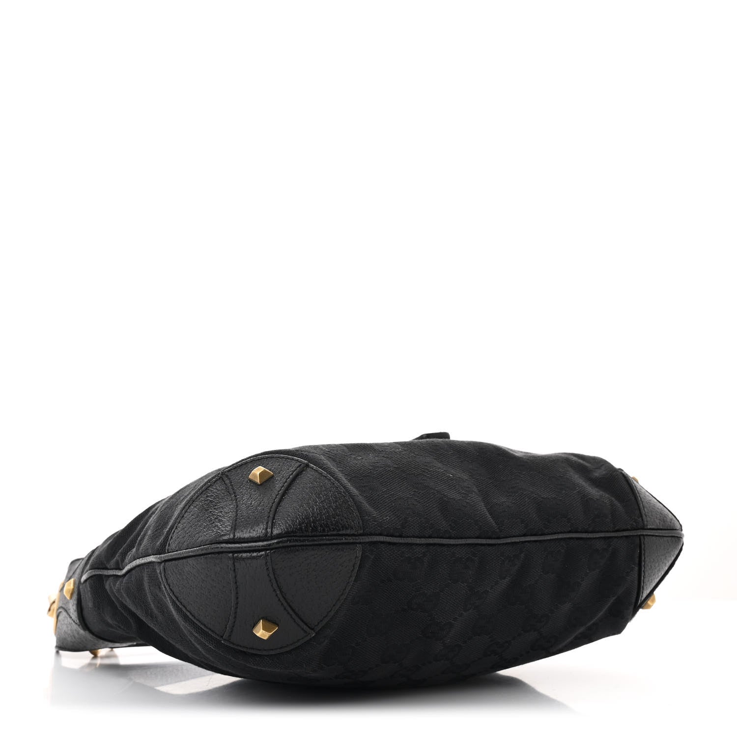 Gucci Monogram Piston Lock Jackie O Hobo Black 4 of 11